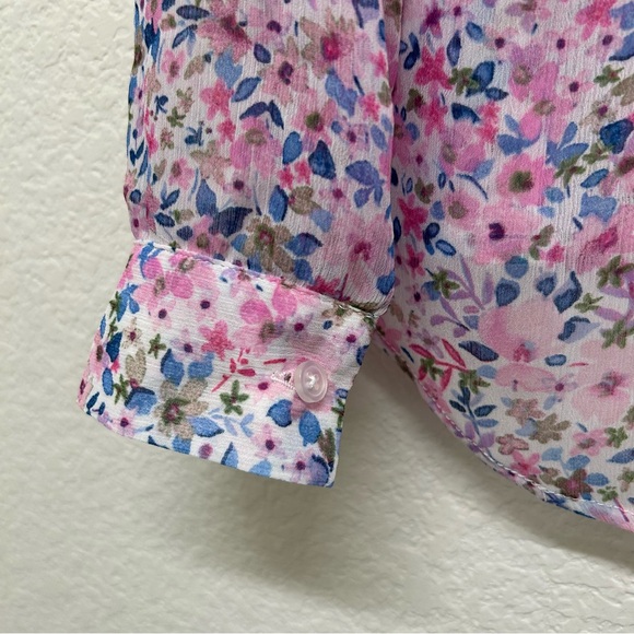 Kut from the Kloth Floral Blouse - Pink and Blue - Picture 9 of 9